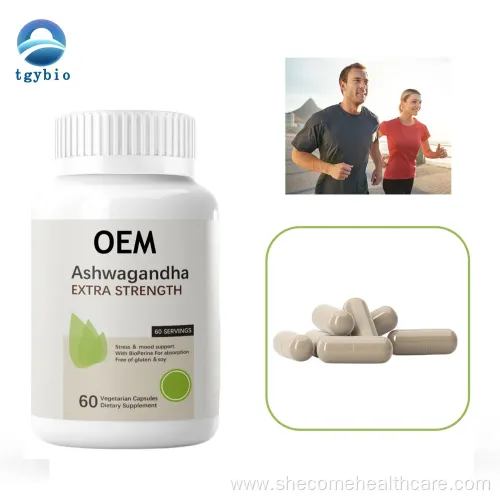 OEM Customized Private Label Ashwagandha Capsule for Stress & Mood Support